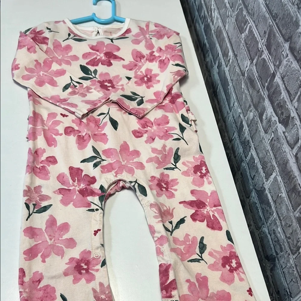 Burt's Bees Pink‎ girl's romper